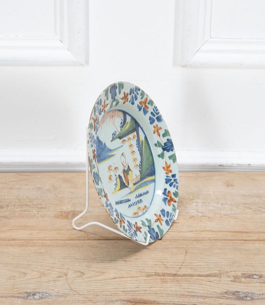 Late 18th Century Delft Polychrome Plate DA9039180