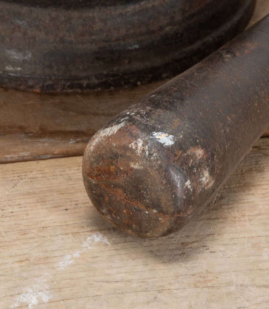 18th Century Iron Pestle and Mortar DA9055740