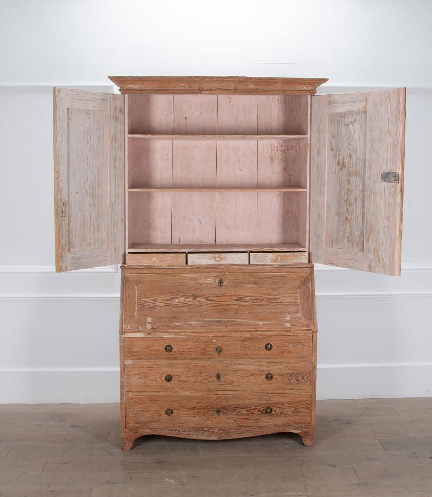Early 19th Century Swedish Secretaire Cabinet DB0155034
