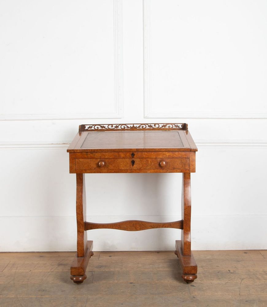 19th Century English Burr Walnut Desk DB2535503
