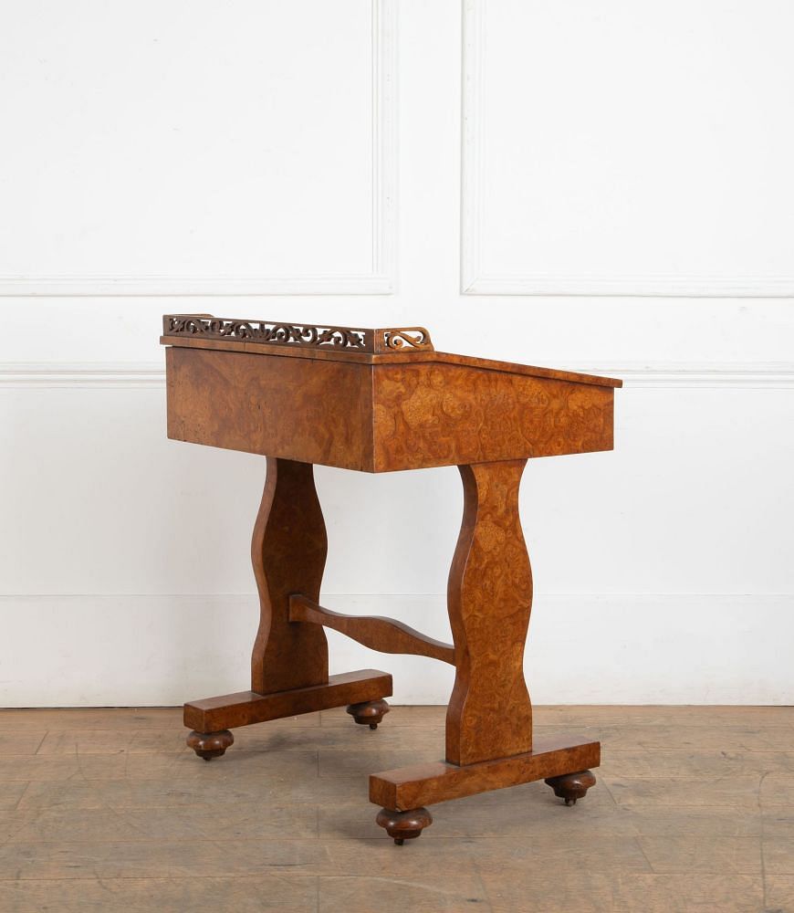 19th Century English Burr Walnut Desk DB2535503