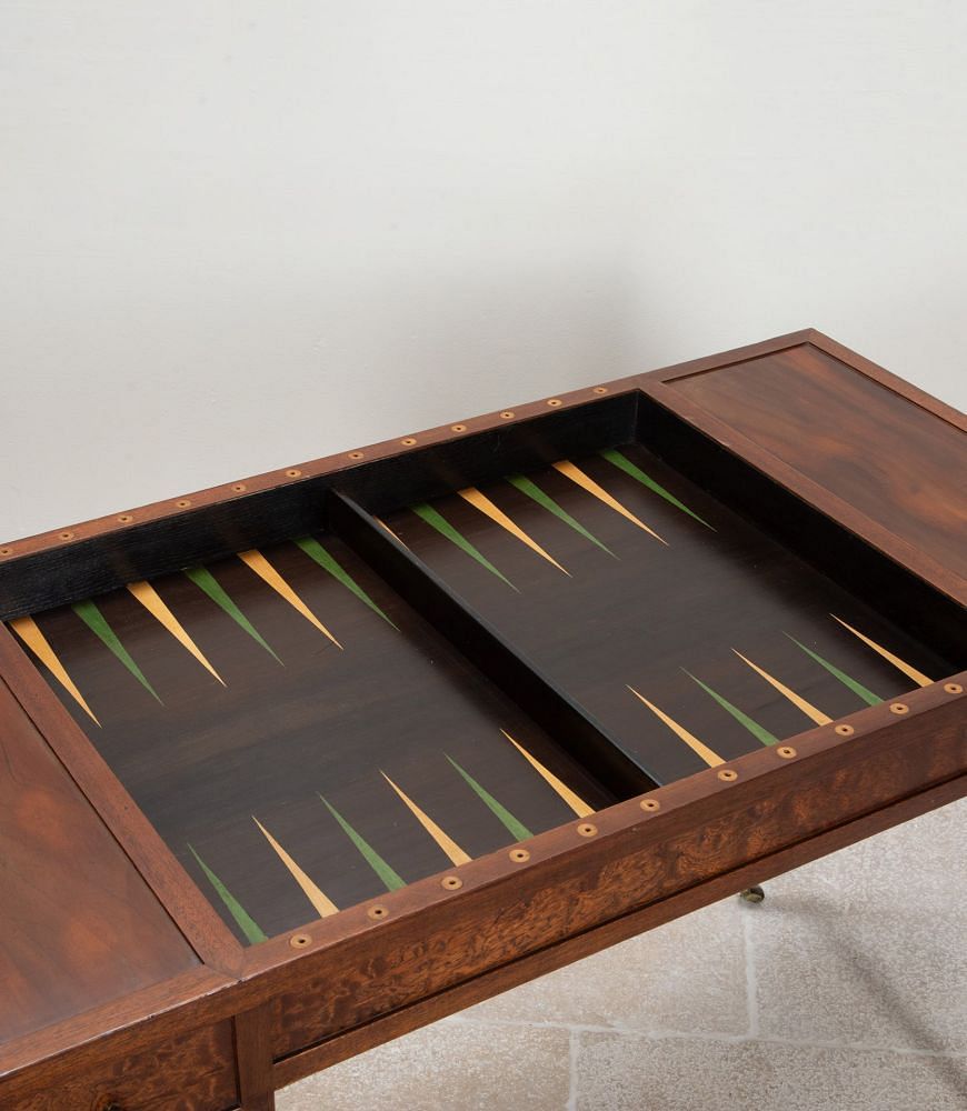 Early 20th Century French Louis XVI Style Backgammon Table DB3841710