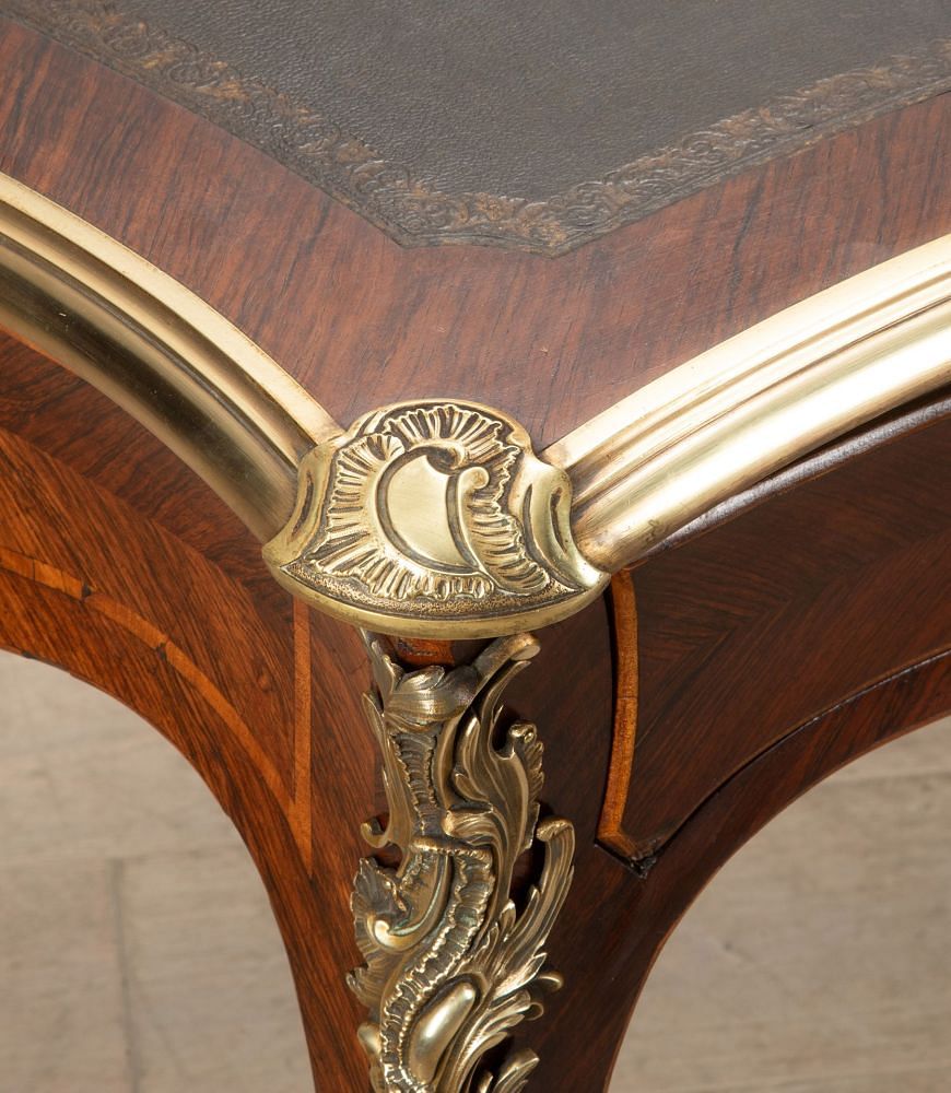 19th Century French Louis XV Style Bureau Plat DB5240442