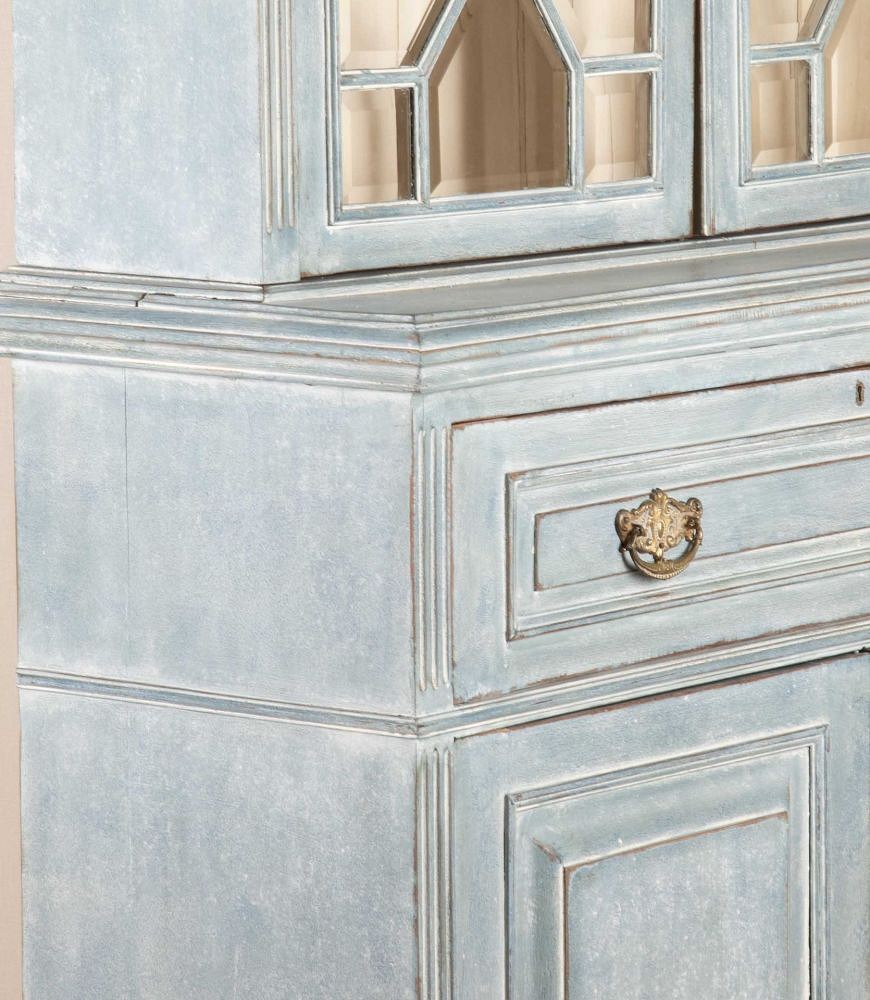 Early 20th Century English Painted Bookcase Secretaire DB5643942