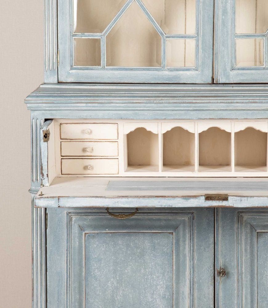 Early 20th Century English Painted Bookcase Secretaire DB5643942