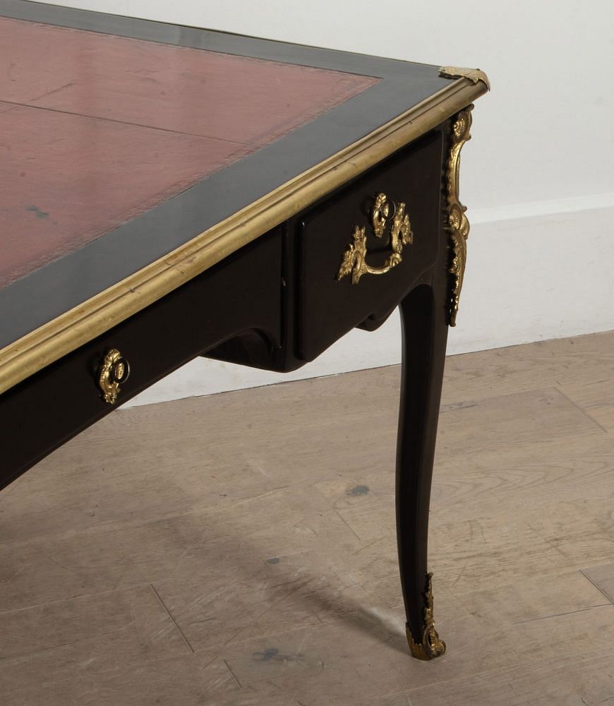 Early 19th Century French Black Lacquered Bureau Plat DB6541386