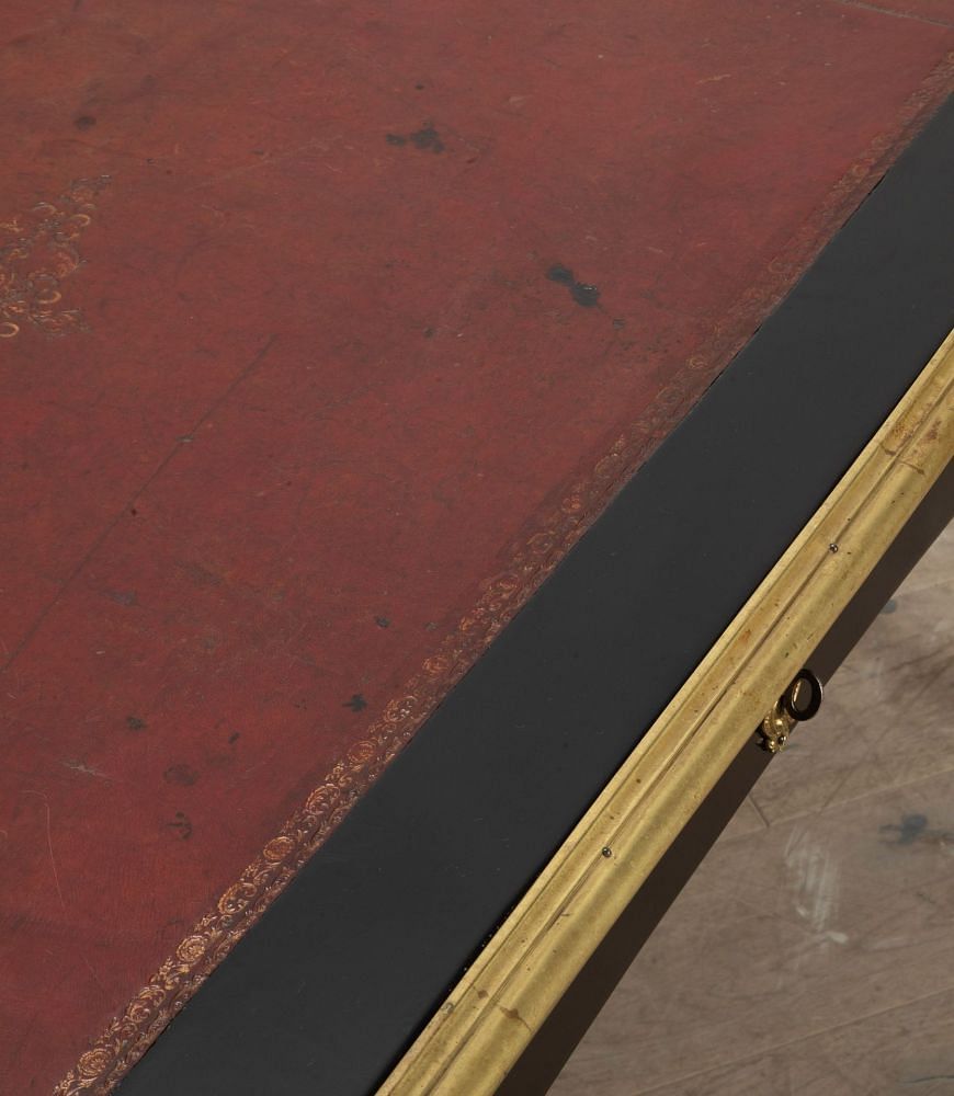 Early 19th Century French Black Lacquered Bureau Plat DB6541386