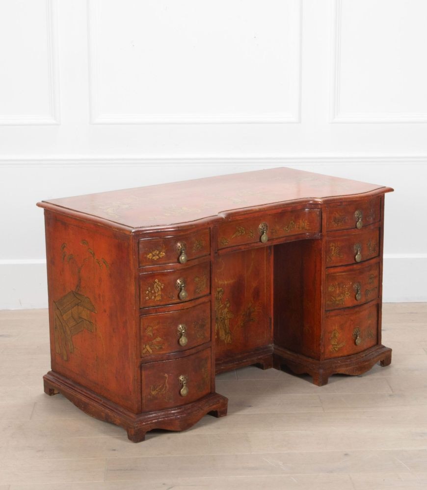 SALE: 19th Century Chinoiserie Pedestal Desk DB8437930