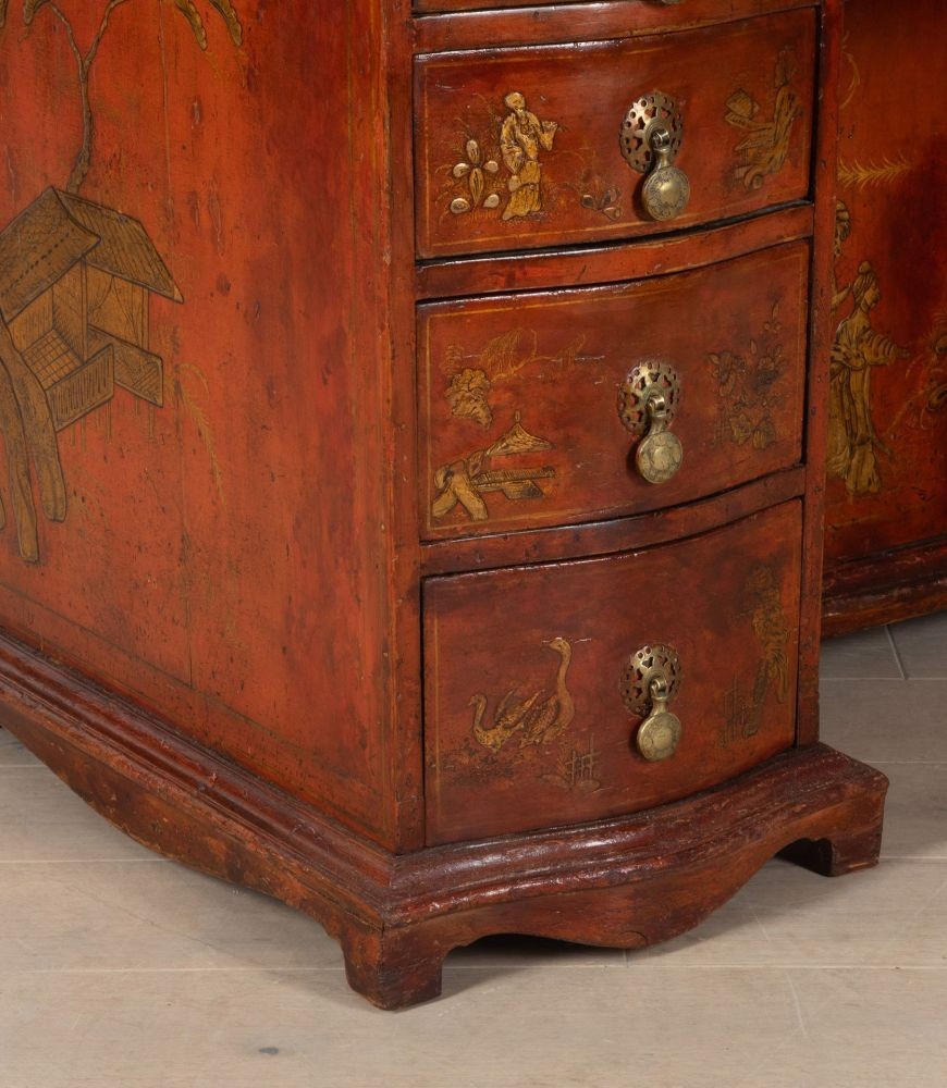 SALE: 19th Century Chinoiserie Pedestal Desk DB8437930