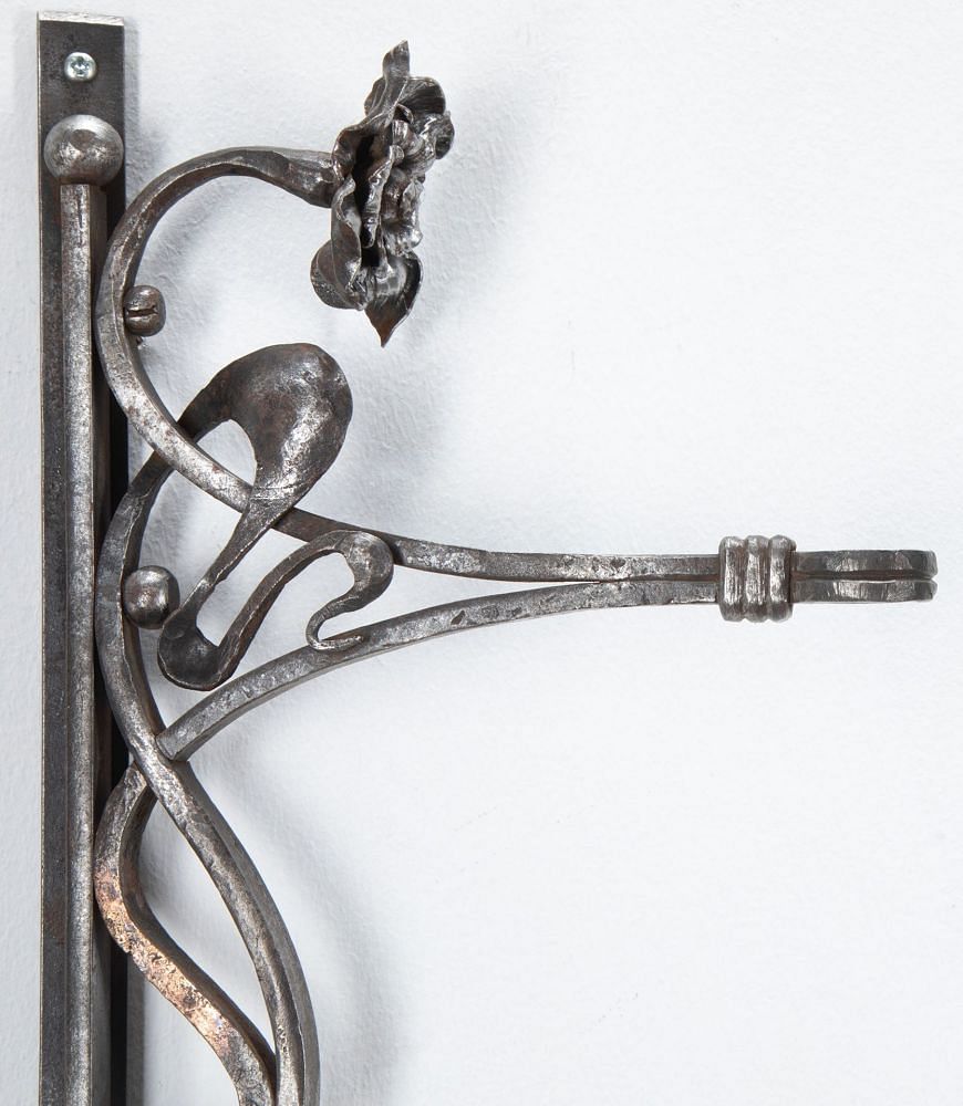 Pair Of Art Nouveau Iron Wall Brackets GA1535471