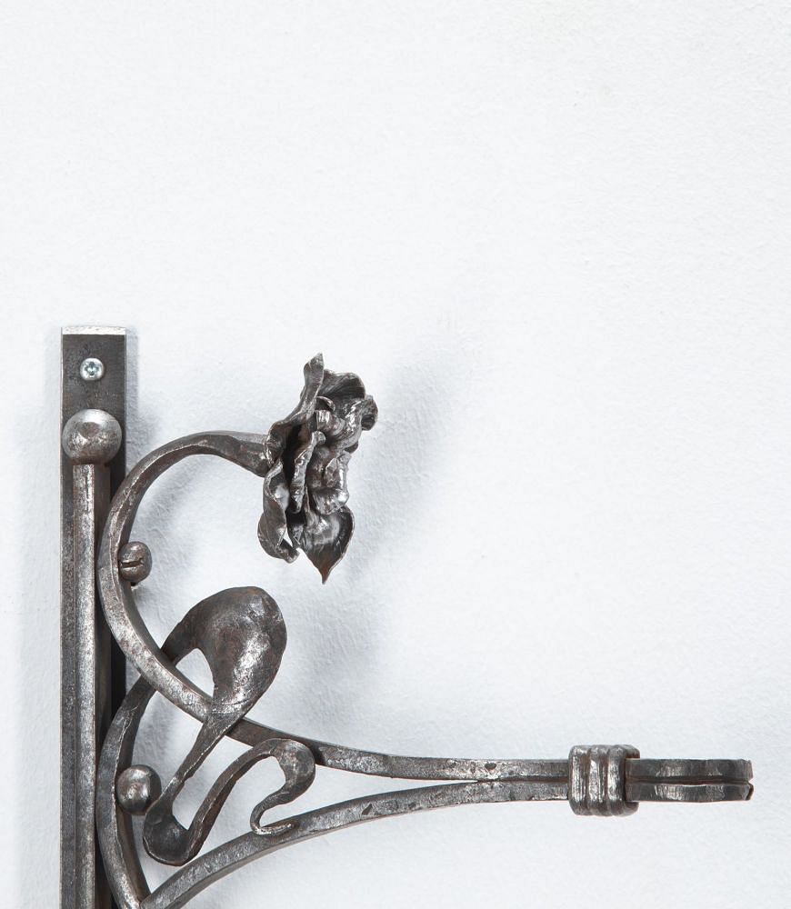 Pair Of Art Nouveau Iron Wall Brackets GA1535471