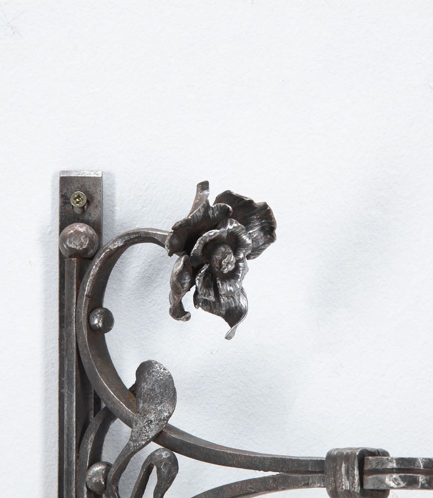 Pair Of Art Nouveau Iron Wall Brackets GA1535471