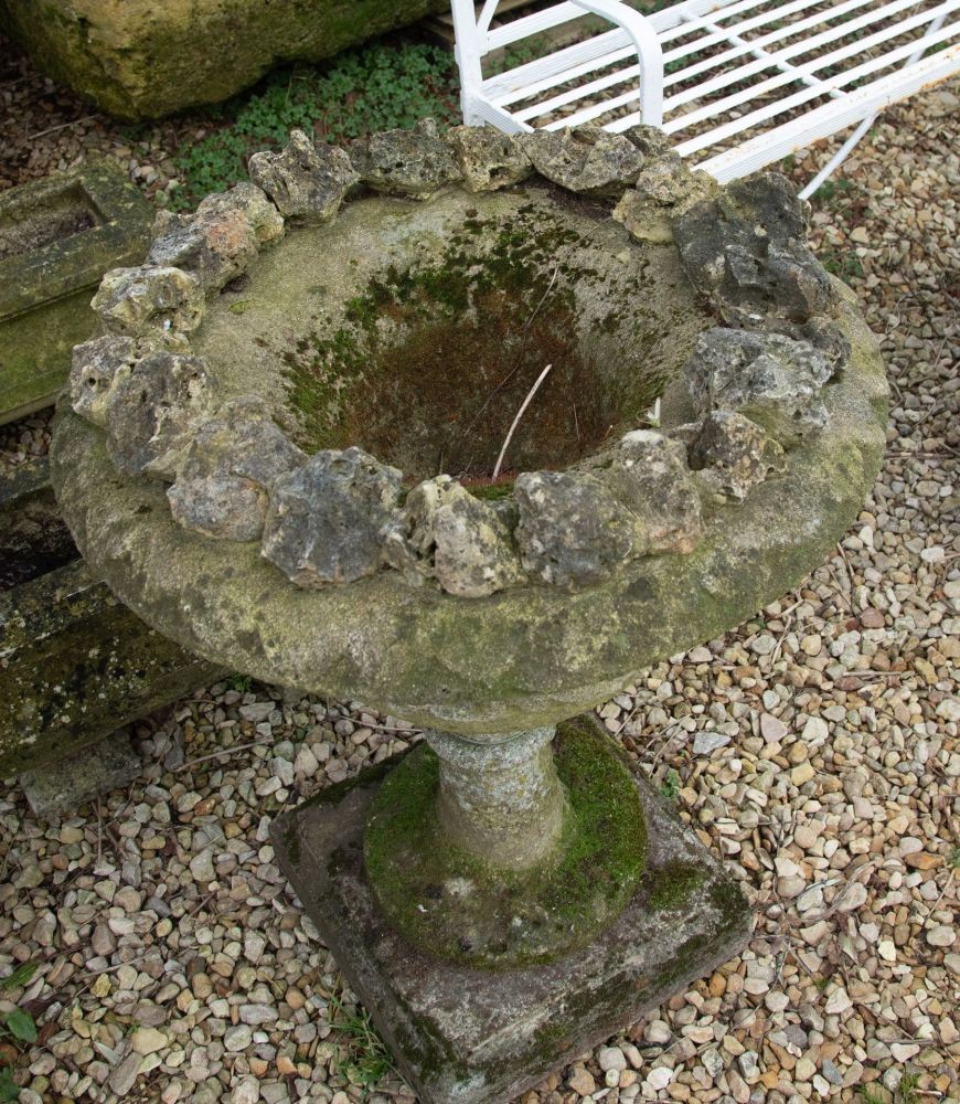 Late 19th Century Carved Stone Urn of Campana Form GA3340003