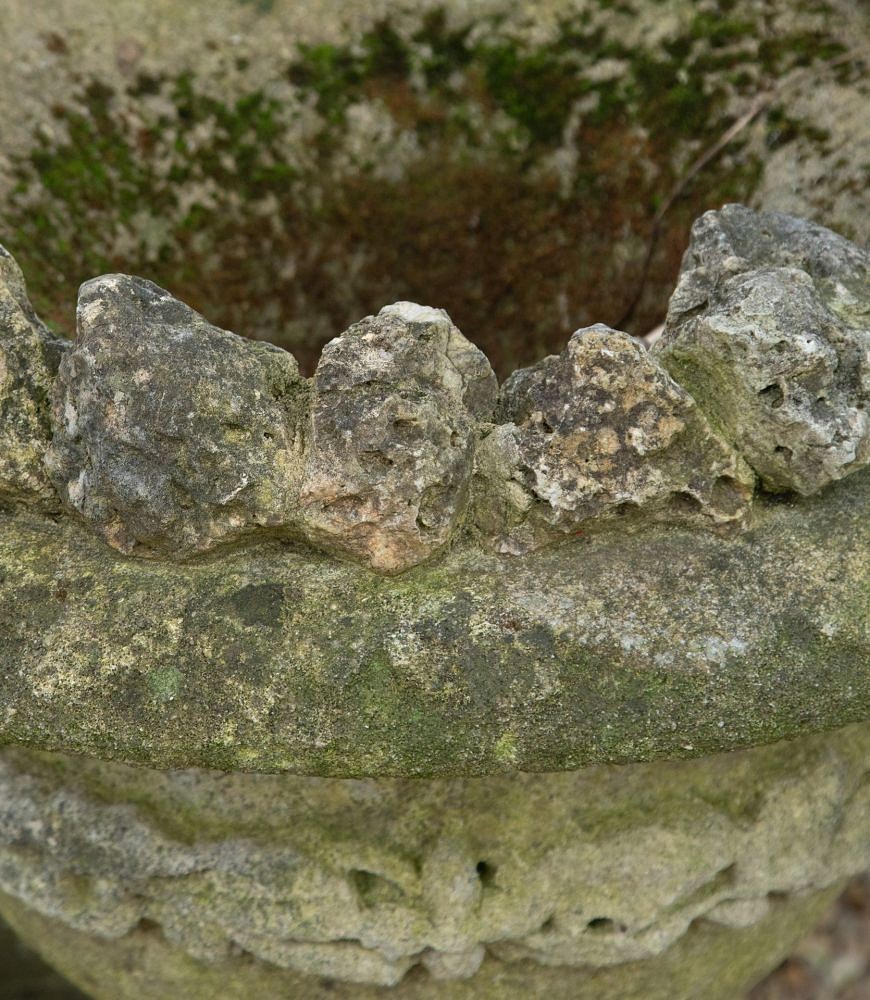 Late 19th Century Carved Stone Urn of Campana Form GA3340003
