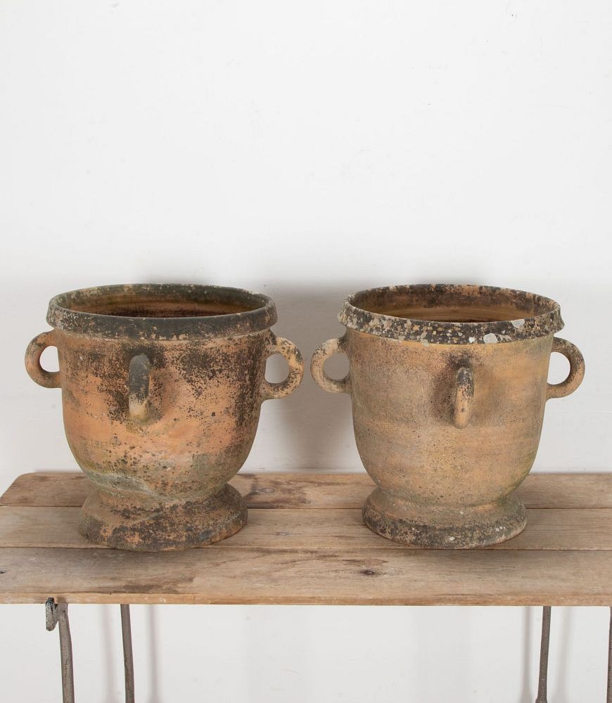 Large Pair of 19th Century Castelnaudary Terracotta Planters GA3442321