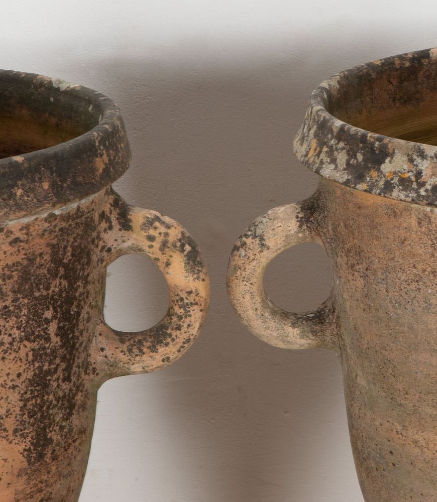 Large Pair of 19th Century Castelnaudary Terracotta Planters GA3442321