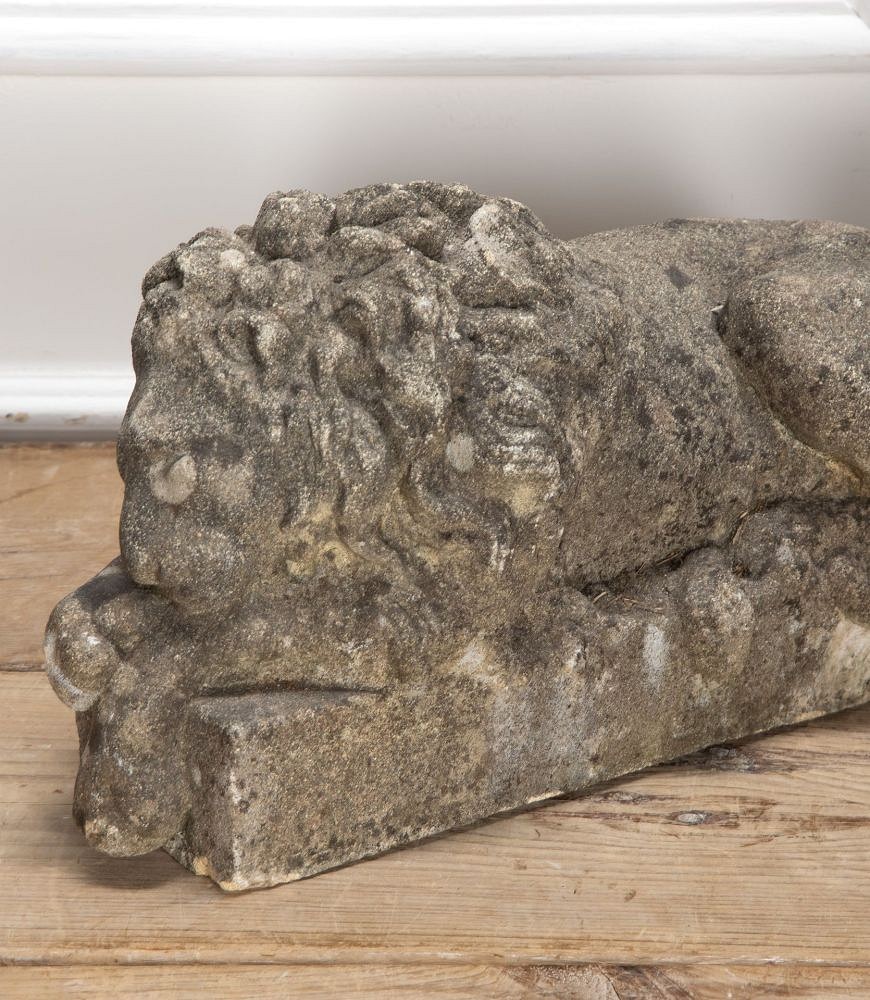 Pair of 20th Century Composite Lions GA3937800
