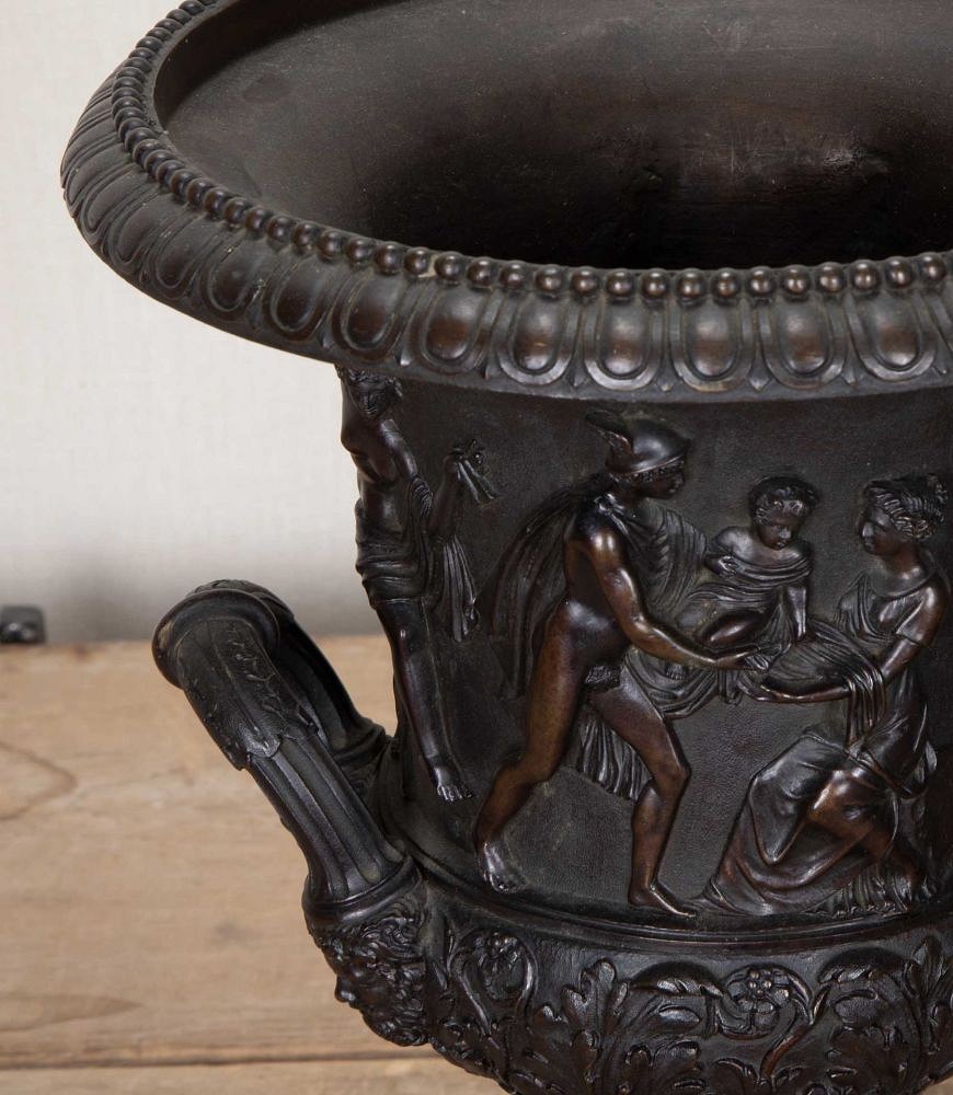 Pair of 19th Century Italian Grand Tour Bronze Medici Vases GA6330985