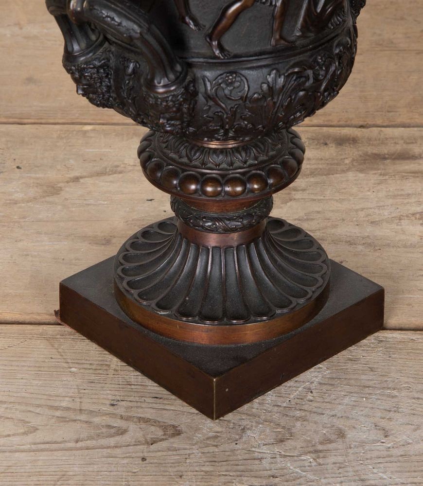 Pair of 19th Century Italian Grand Tour Bronze Medici Vases GA6330985