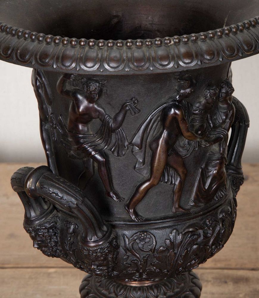 Pair of 19th Century Italian Grand Tour Bronze Medici Vases GA6330985
