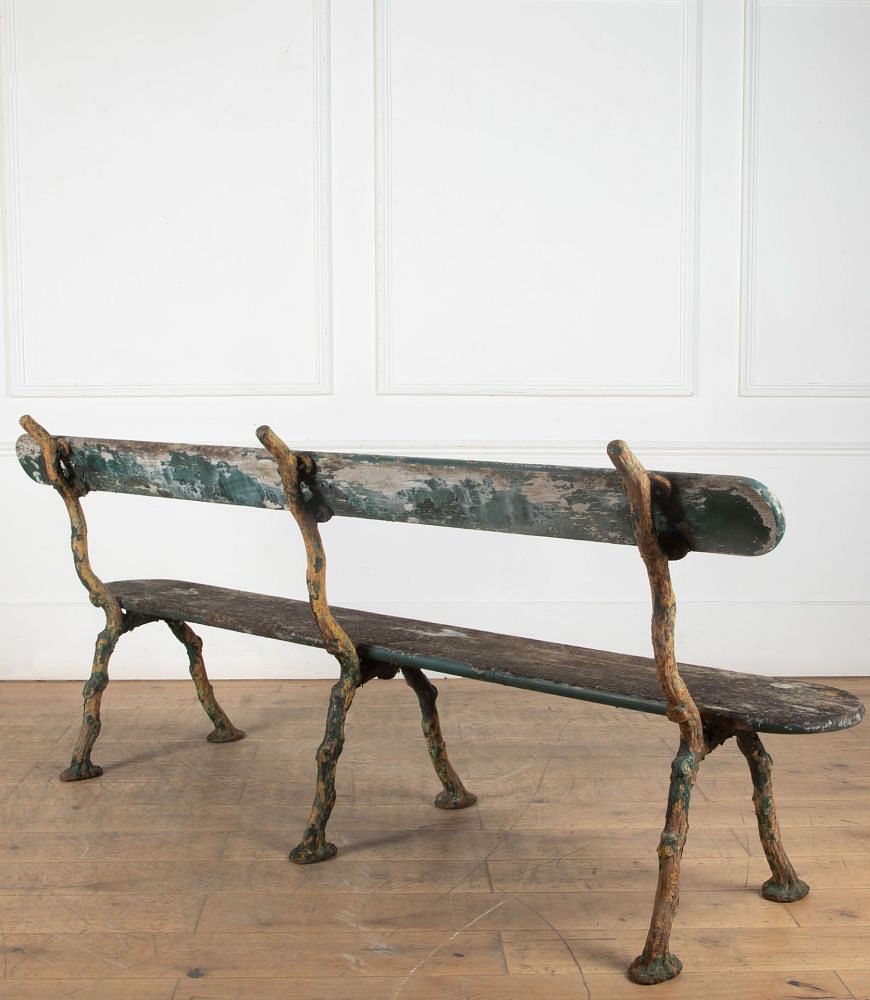 19th Century French Faux Bois Garden Bench GA7435142