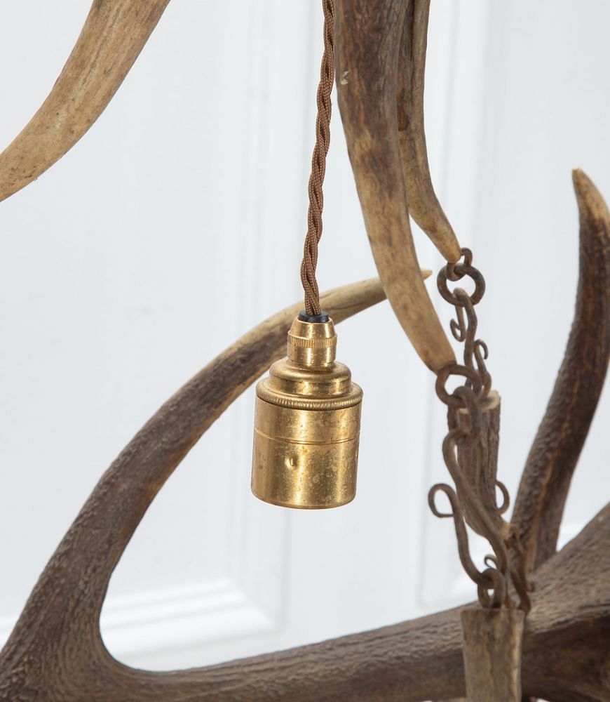 20th Century Hanging Antler Chandelier LC151945