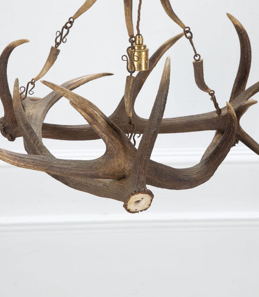 20th Century Hanging Antler Chandelier LC151945
