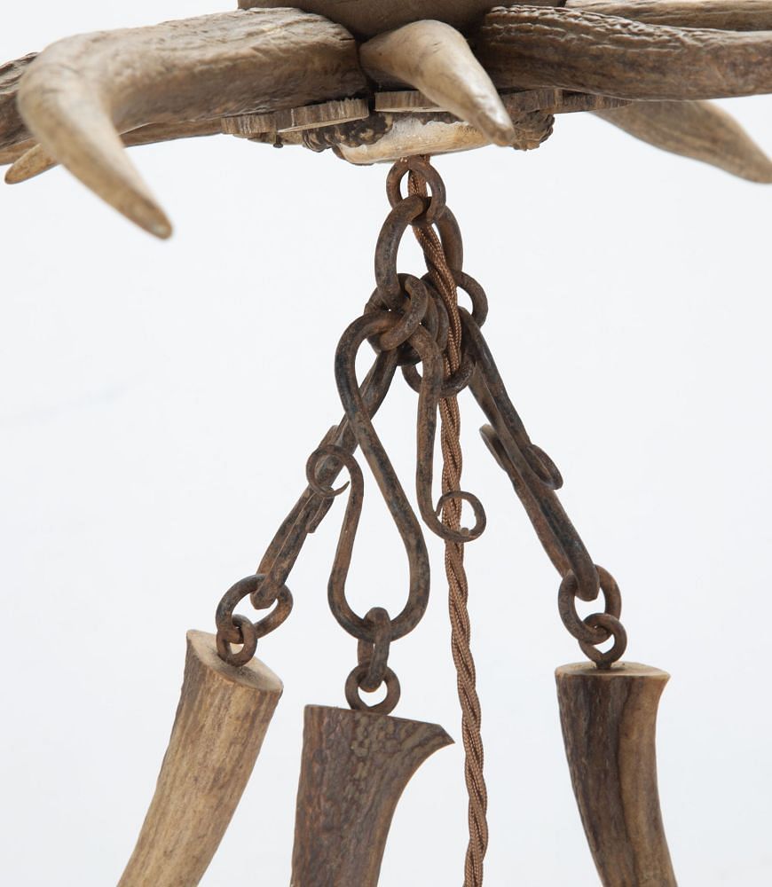 20th Century Hanging Antler Chandelier LC151945