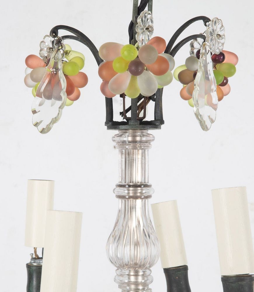 20th Century Chandelier With Coloured Bunch Drops LC1536543