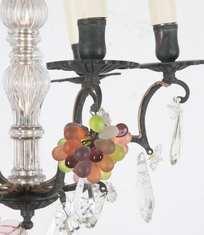 20th Century Chandelier With Coloured Bunch Drops LC1536543