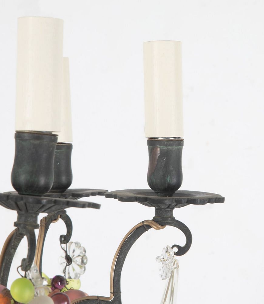 20th Century Chandelier With Coloured Bunch Drops LC1536543