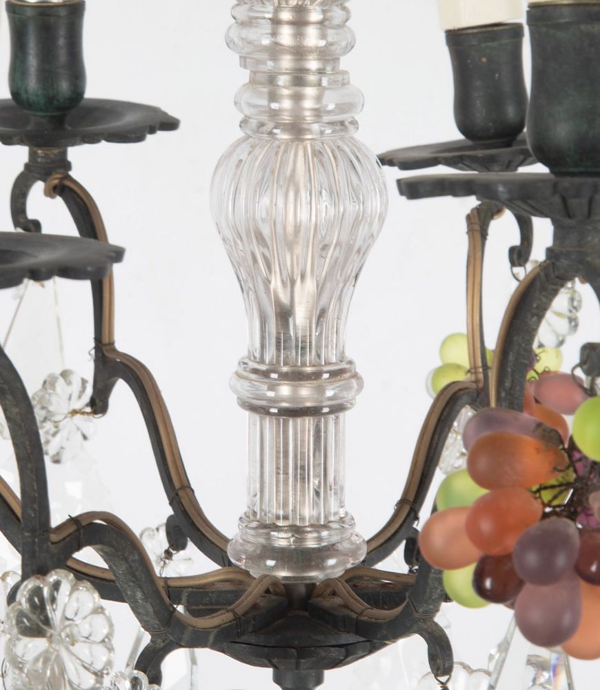 20th Century Chandelier With Coloured Bunch Drops LC1536543