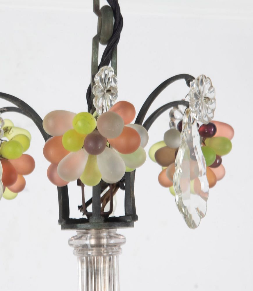 20th Century Chandelier With Coloured Bunch Drops LC1536543