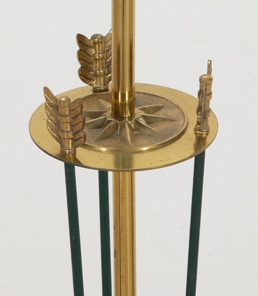 Mid-Century French Brass and Steel Standard Lamp LF3641924
