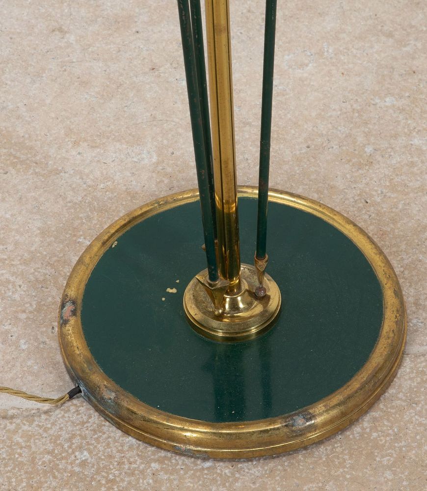 Mid-Century French Brass and Steel Standard Lamp LF3641924