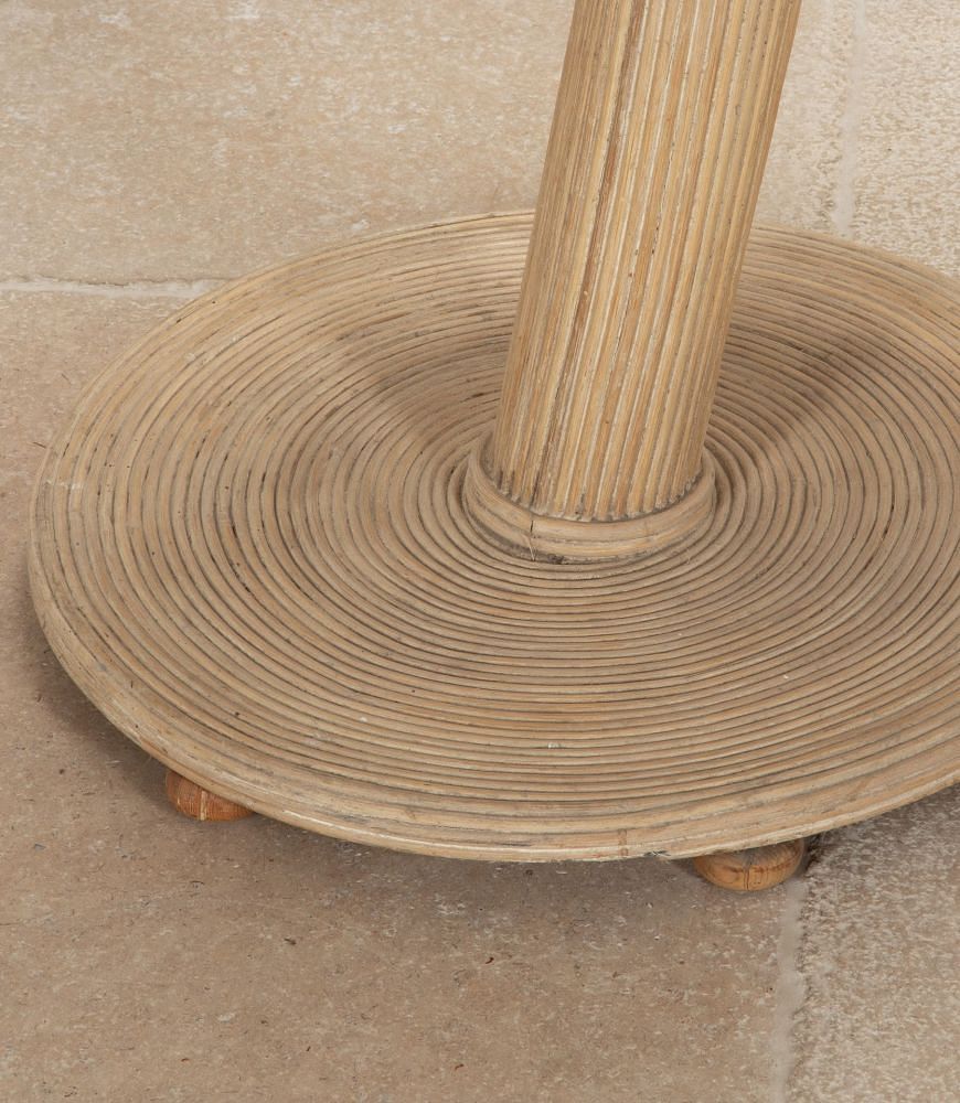 SALE: Large Mid-Century French Cane and Bamboo Palm Tree Lamp LF4542874