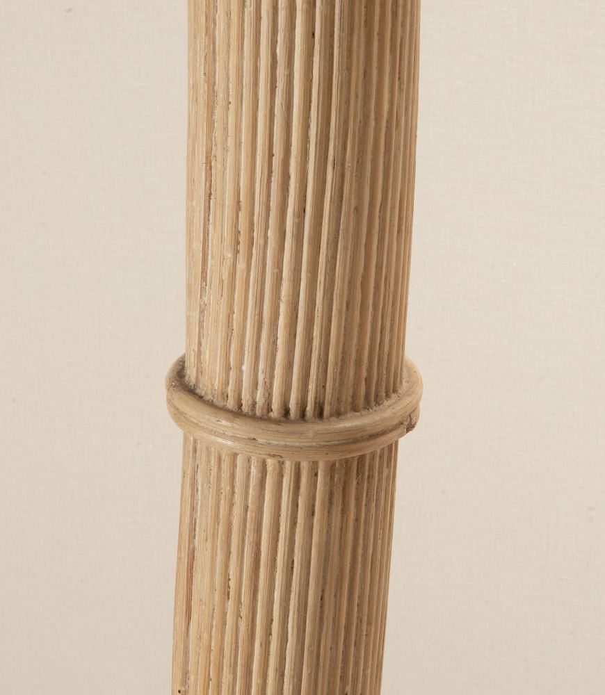 SALE: Large Mid-Century French Cane and Bamboo Palm Tree Lamp LF4542874