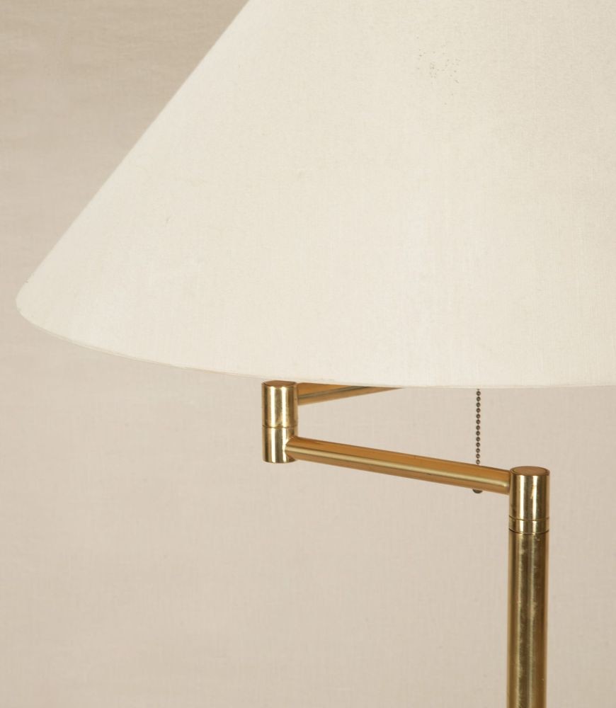 20th Century British Adjustable Armed Brass Floor Lamp LF4842827