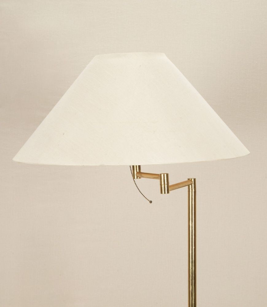 20th Century British Adjustable Armed Brass Floor Lamp LF4842827