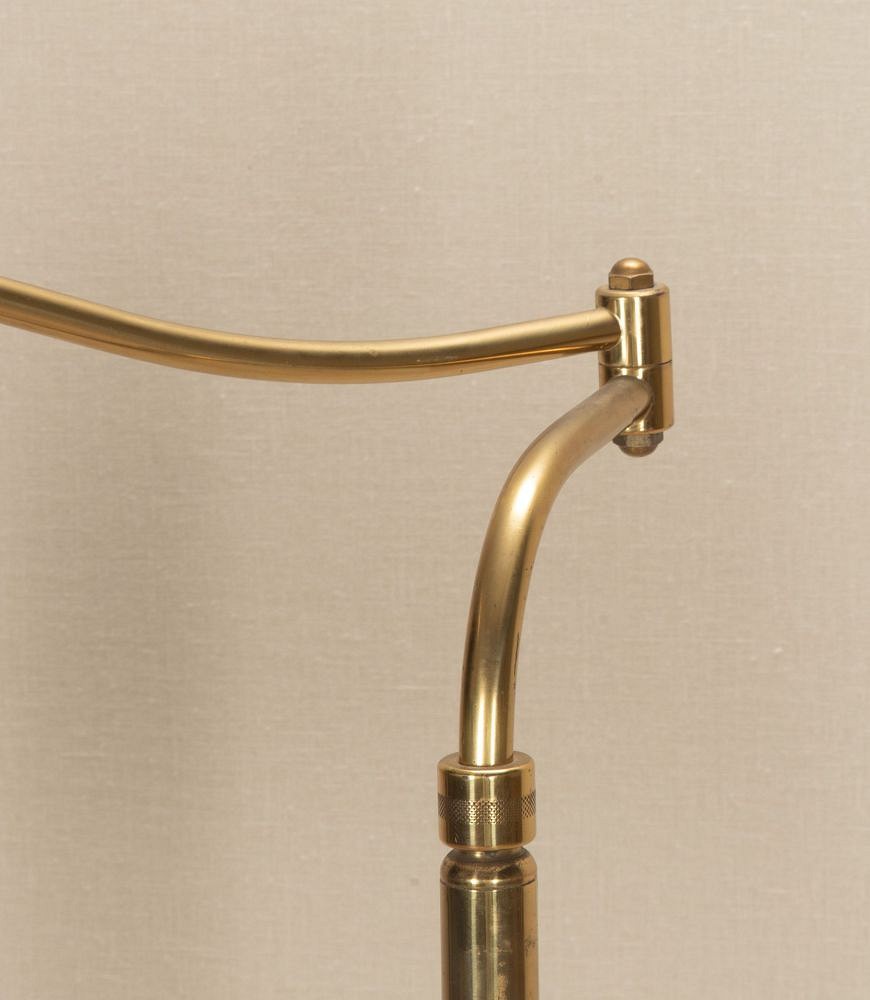 Mid-Century Italian Brass Swing Arm Floor Lamp LF4843625