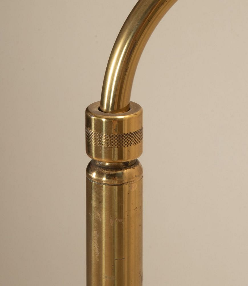 Mid-Century Italian Brass Swing Arm Floor Lamp LF4843625