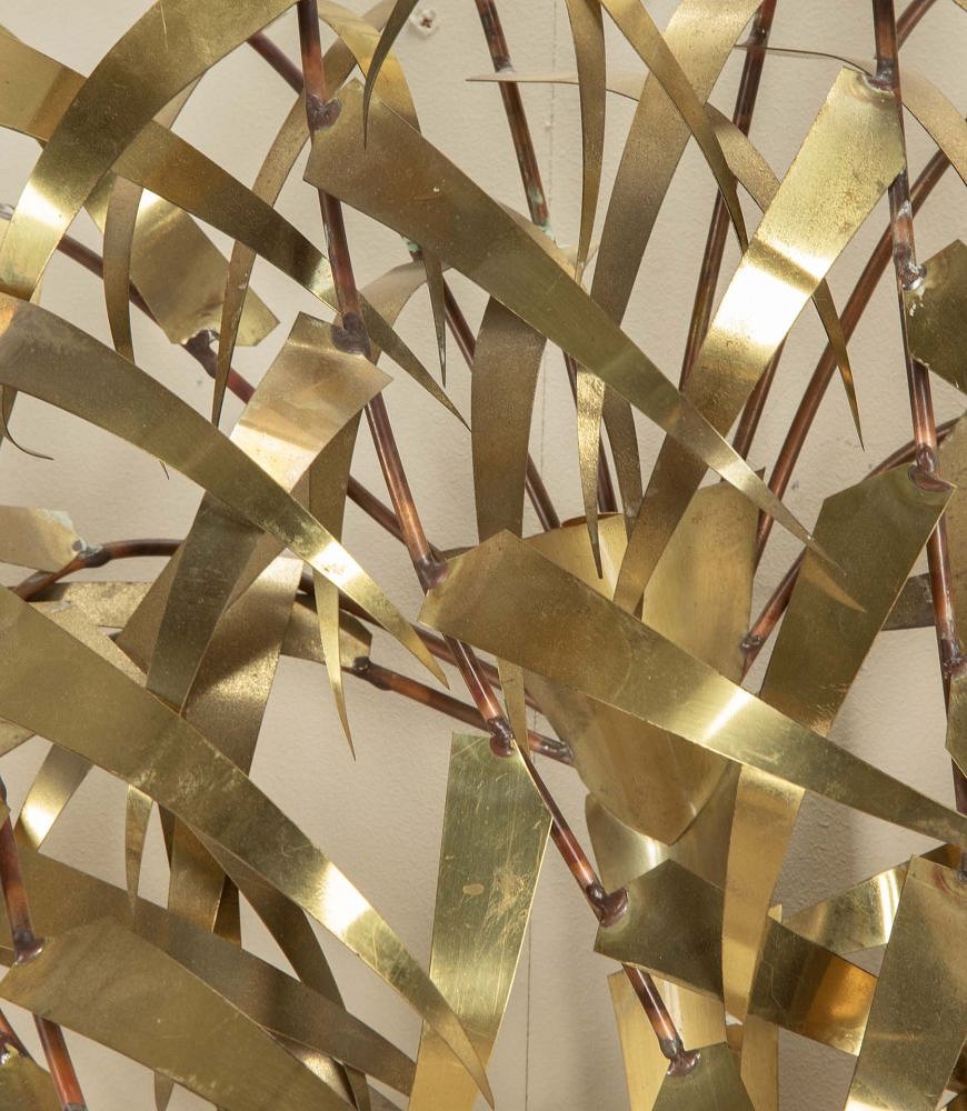 Mid-Century French Brass Bamboo Wall Light LL2642424