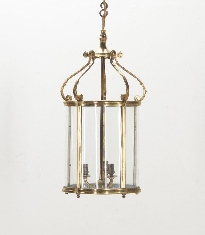 20th Century English Serpentine Brass Lantern LL3641904