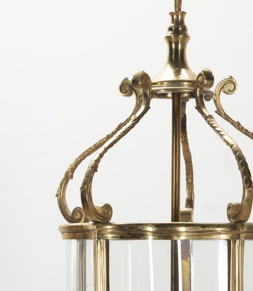 20th Century English Serpentine Brass Lantern LL3641904