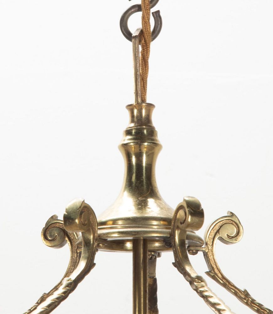 20th Century English Serpentine Brass Lantern LL3641904