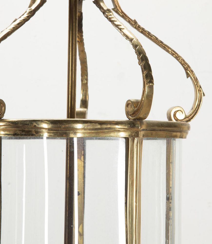 20th Century English Serpentine Brass Lantern LL3641904