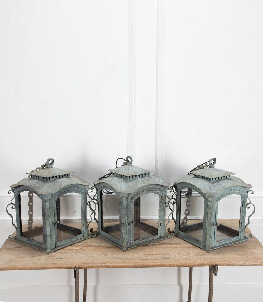 Set of Three Large 19th Century French Lanterns LL8141257