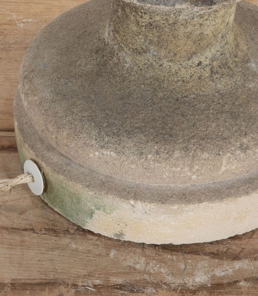 19th Century French Stone Lamp with Shade LL8141259