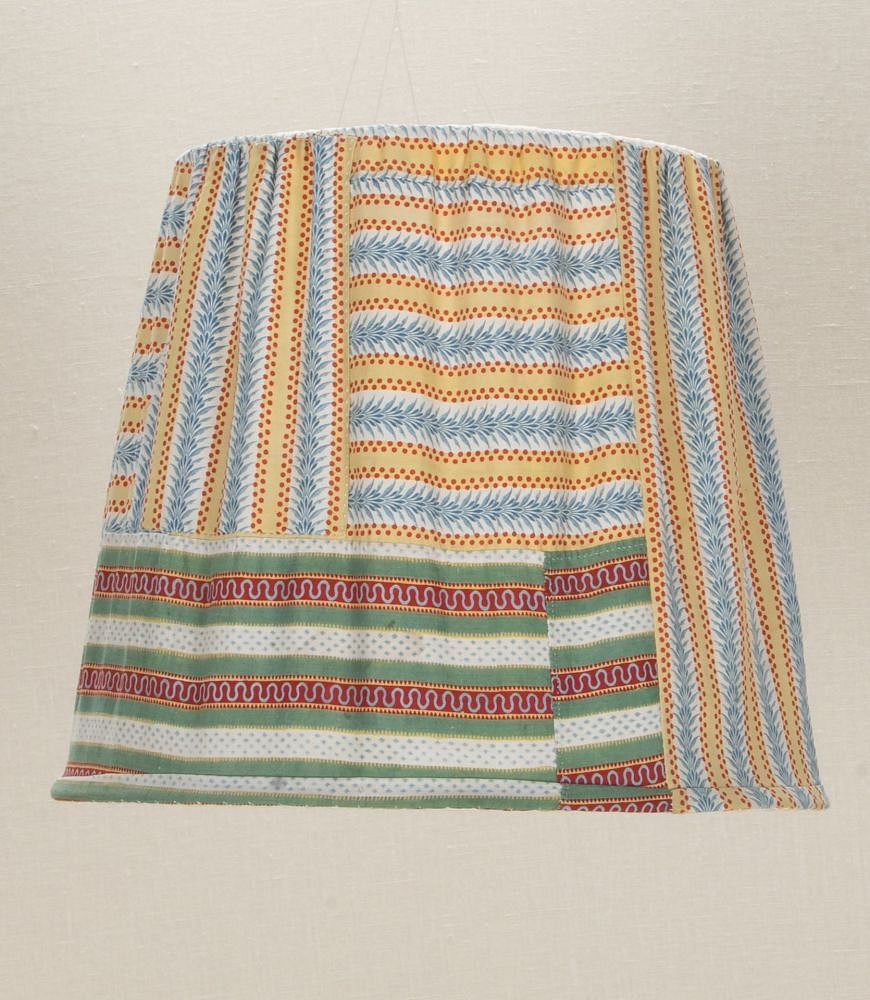 Hand-Made Lampshade Using Late 18th Century French Block Printed Cotton Fabric LS4242876