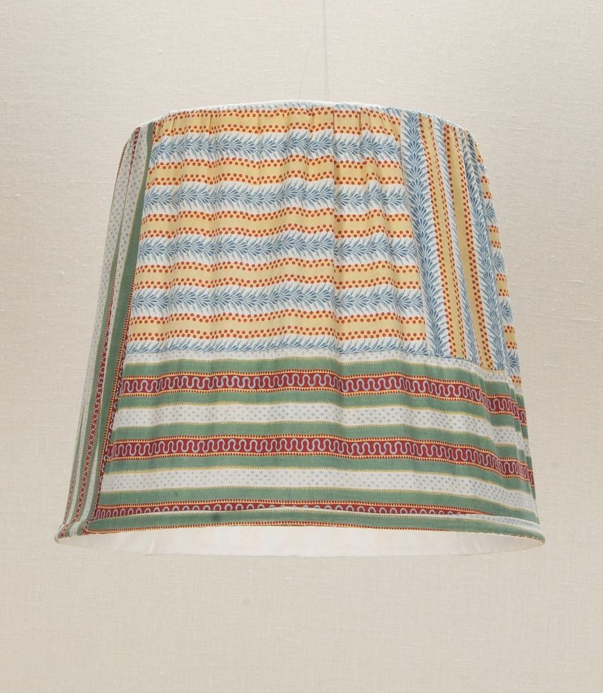Hand-Made Lampshade Using Late 18th Century French Block Printed Cotton Fabric LS4242876